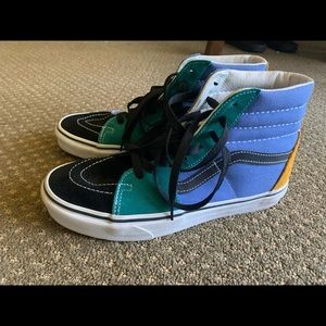 Multi-colored vans hightops